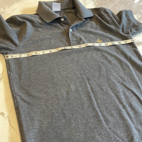 Brooks Brothers Grey Slim Fit Performance Polo Shirt - Picture 5 of 8